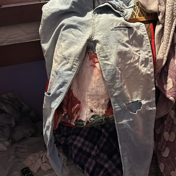 Jeans size S open on the back and front color blue - Picture 4 of 4